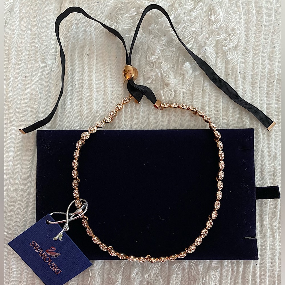 NWT Swarovski Angelic Pavé Necklace/Headband | Rose Gold | NEW in original box